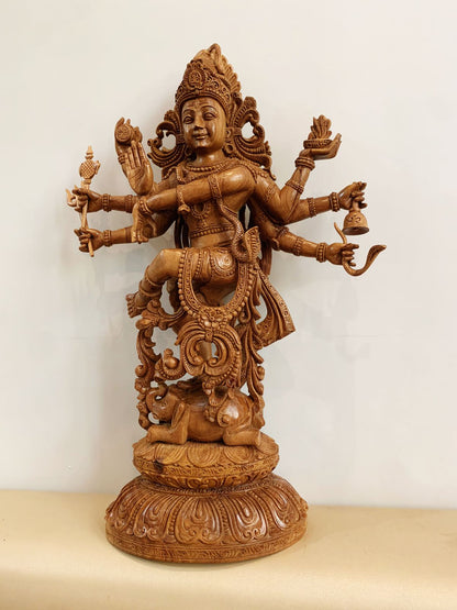 Sandalwood Dancing Shiva 15" inch - Malji Arts