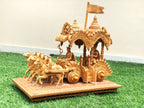 Wooden Fine Hand Carved Chariot or Arjuna Raath