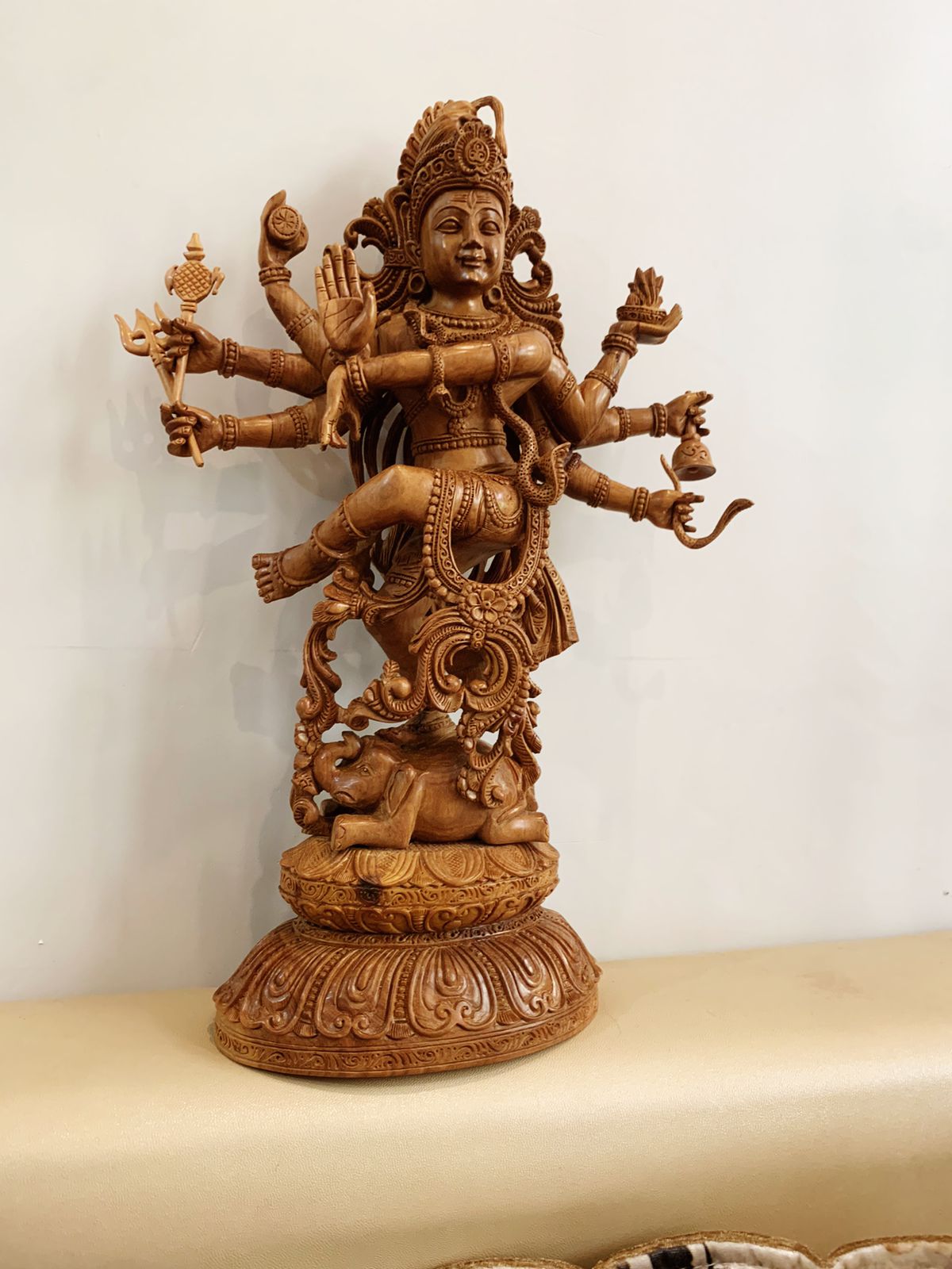 Sandalwood Dancing Shiva 15" inch - Malji Arts