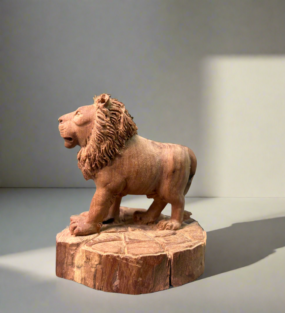 Sandalwood Lion paperweight