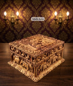 Sandalwood carving luxury box