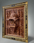 Sandalwood Hand Carved Lord Vishnu Dashavatar JHAROKHA