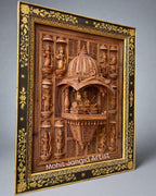 Sandalwood Hand Carved Lord Vishnu Dashavatar JHAROKHA