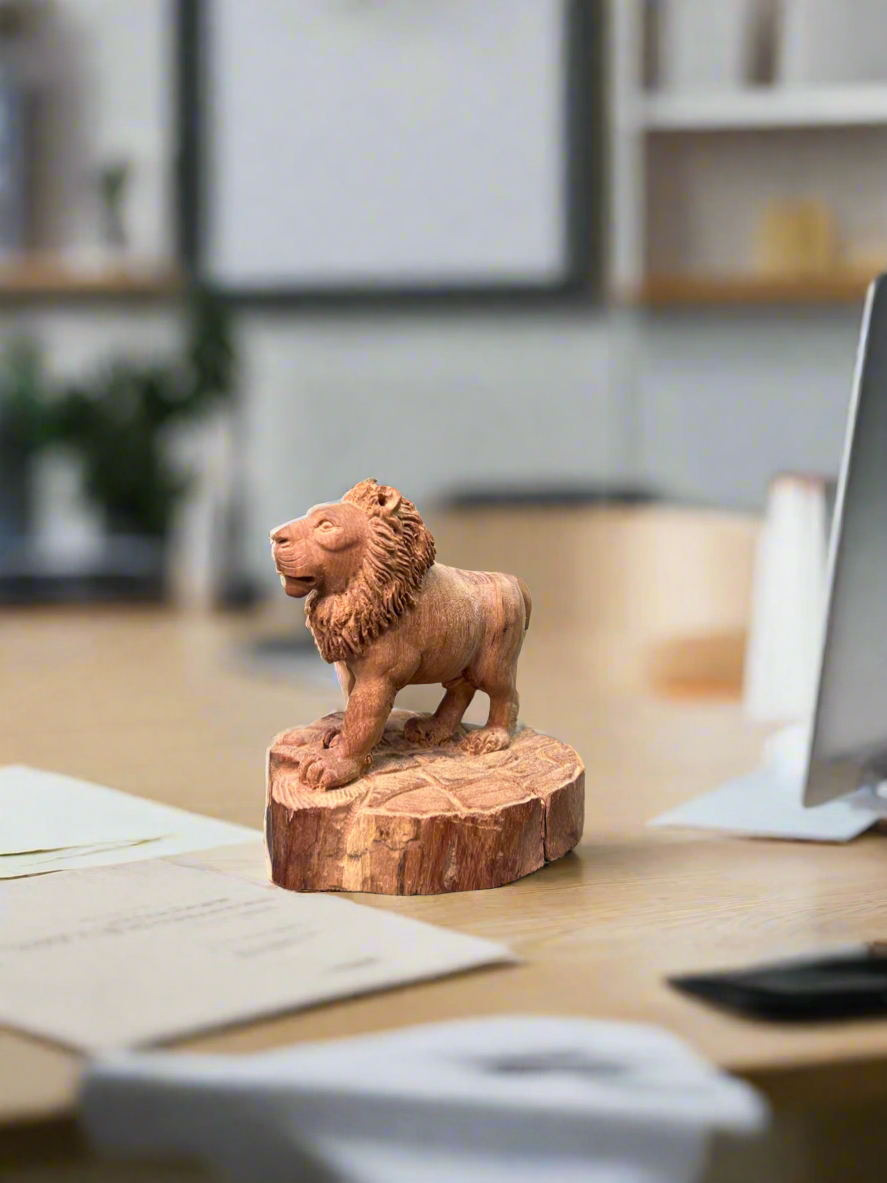 Sandalwood Lion paperweight