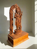 3ft Sandalwood Ram Lalla Statue — Replica of Ayodhya Ram Lalla Idol
