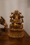 Rare Sandalwood Carved Vintage Ganesha