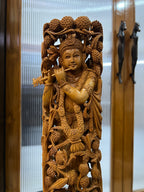 Masterpiece Sandalwood Krishna Statue (14" inches)