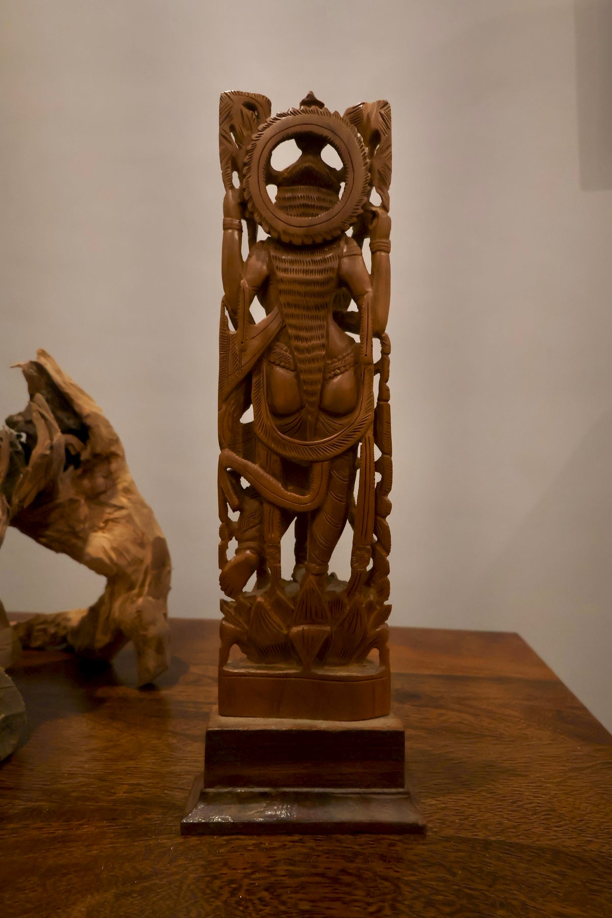Vintage Sandalwood Laxmi Statue