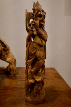Vintage Sandalwood Dancing Baby Krishna