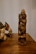 Vintage Sandalwood Dancing Baby Krishna