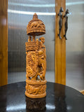 Sandalwood Round Shape Ambabari Sikar (11 inches)