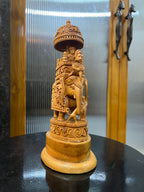 Sandalwood Ambabari Round Chatri (10inches)