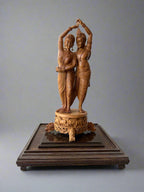 Sandawood Rare Dancing Radha Krishna Statue - Malji Arts