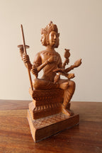 Vintage Sandalwood Bramha Statue