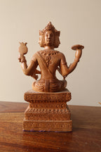 Vintage Sandalwood Bramha Statue