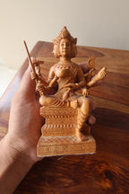 Vintage Sandalwood Bramha Statue