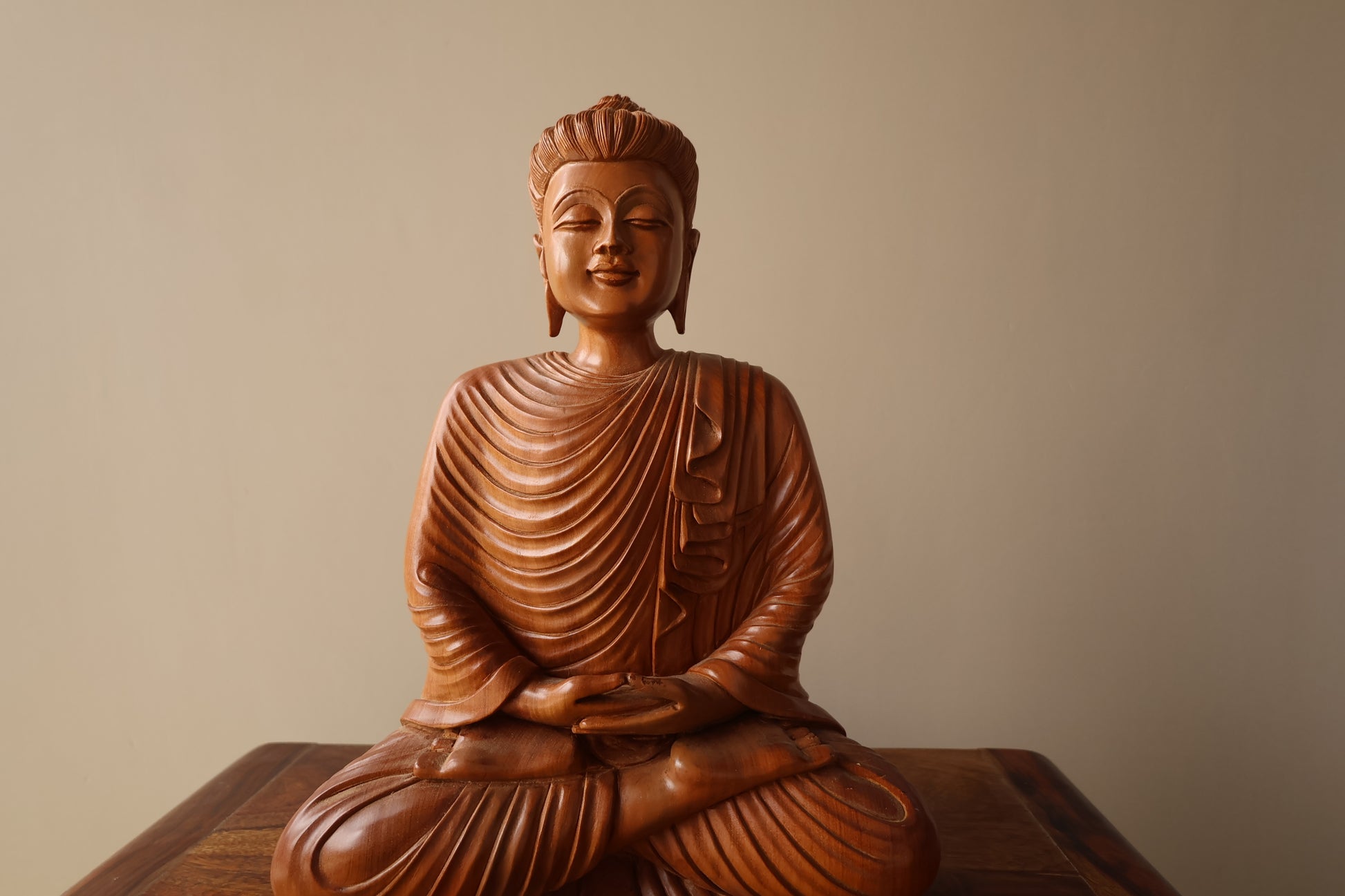 Sandalwood Special hand Carved Buddha - Malji Arts