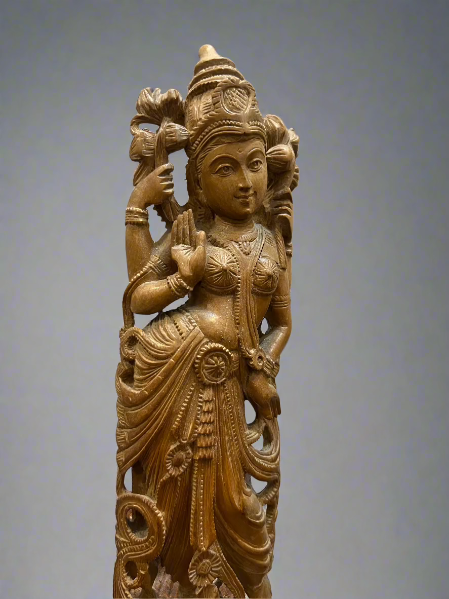 Sandalwood Laxmi Statue Old Lot