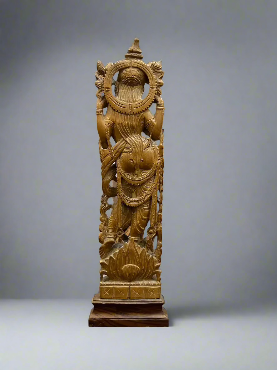Sandalwood Laxmi Statue Old Lot