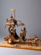 Sandalwood Fine Carved Arjun Rath Chariot