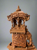 Sandalwood Fine Carved Royal Elephant Ambabari