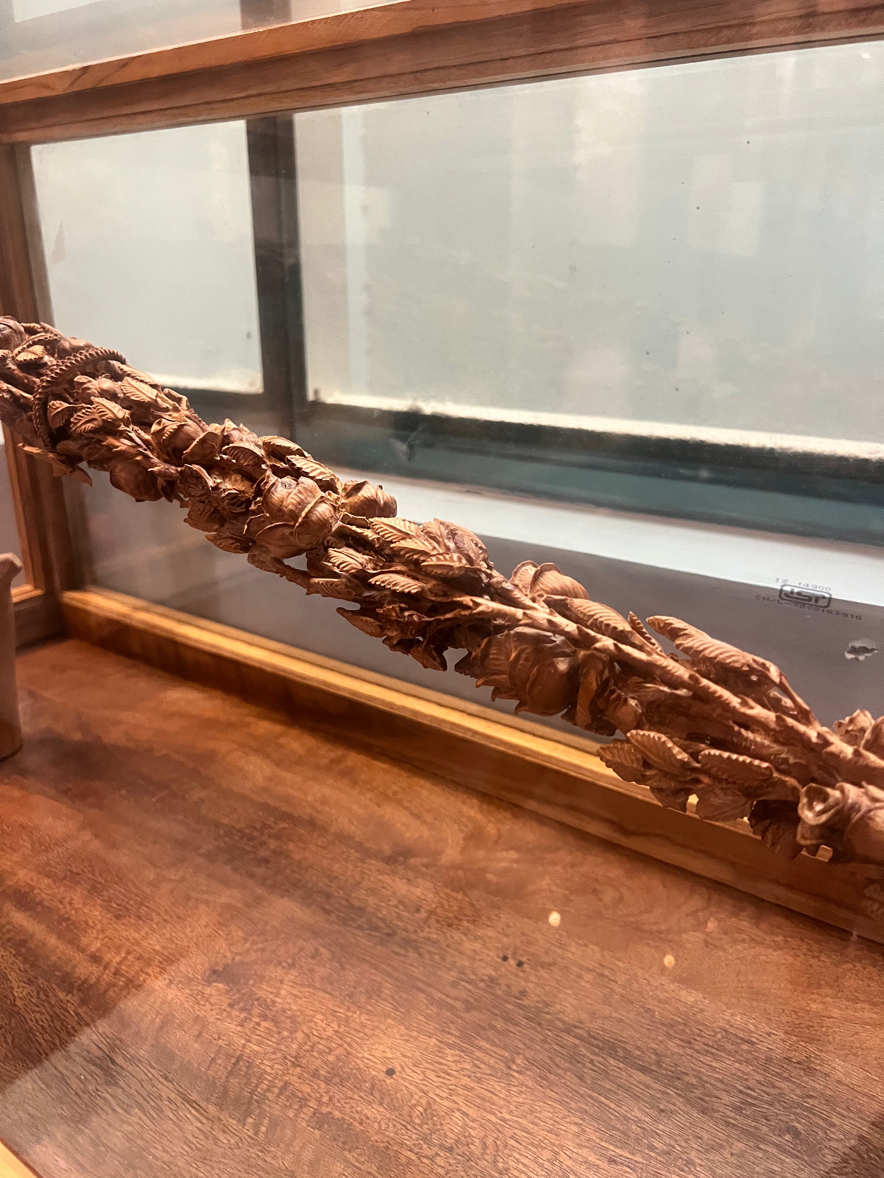 Exquisite Sandalwood Walking Stick