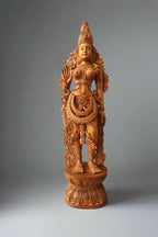 Sandalwood Carved Parwati Statue