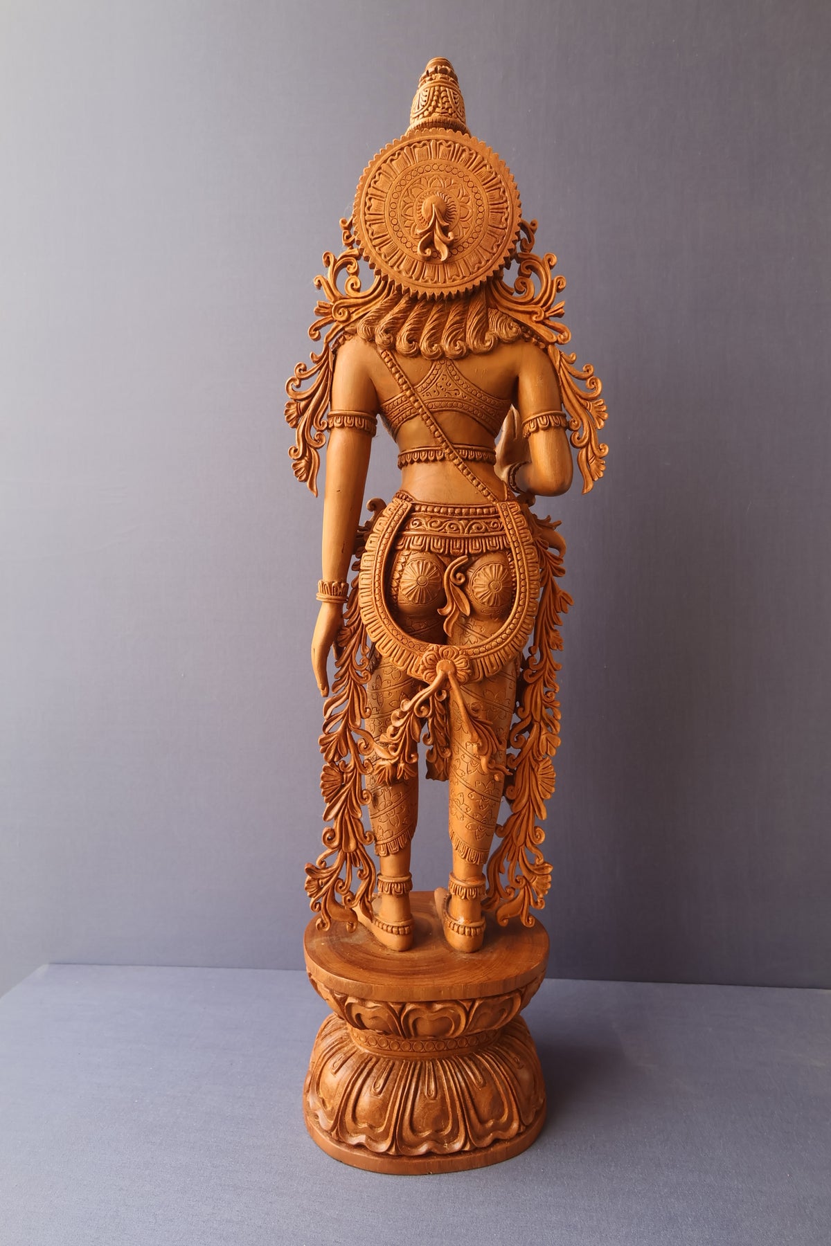 Sandalwood Carved Parwati Statue