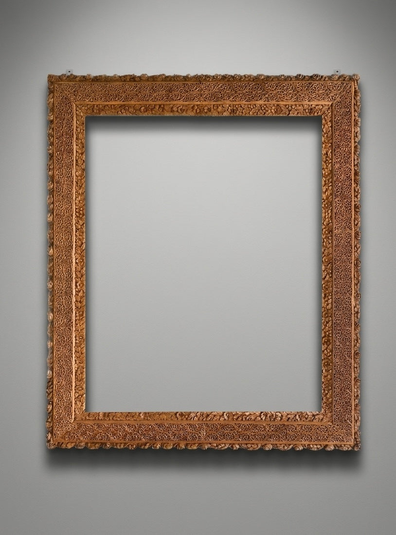Sandalwood Frame Malji Traditional Carving