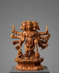 5 Mukhi Hanuman Ji – Sandalwood Carving (8 Inches)