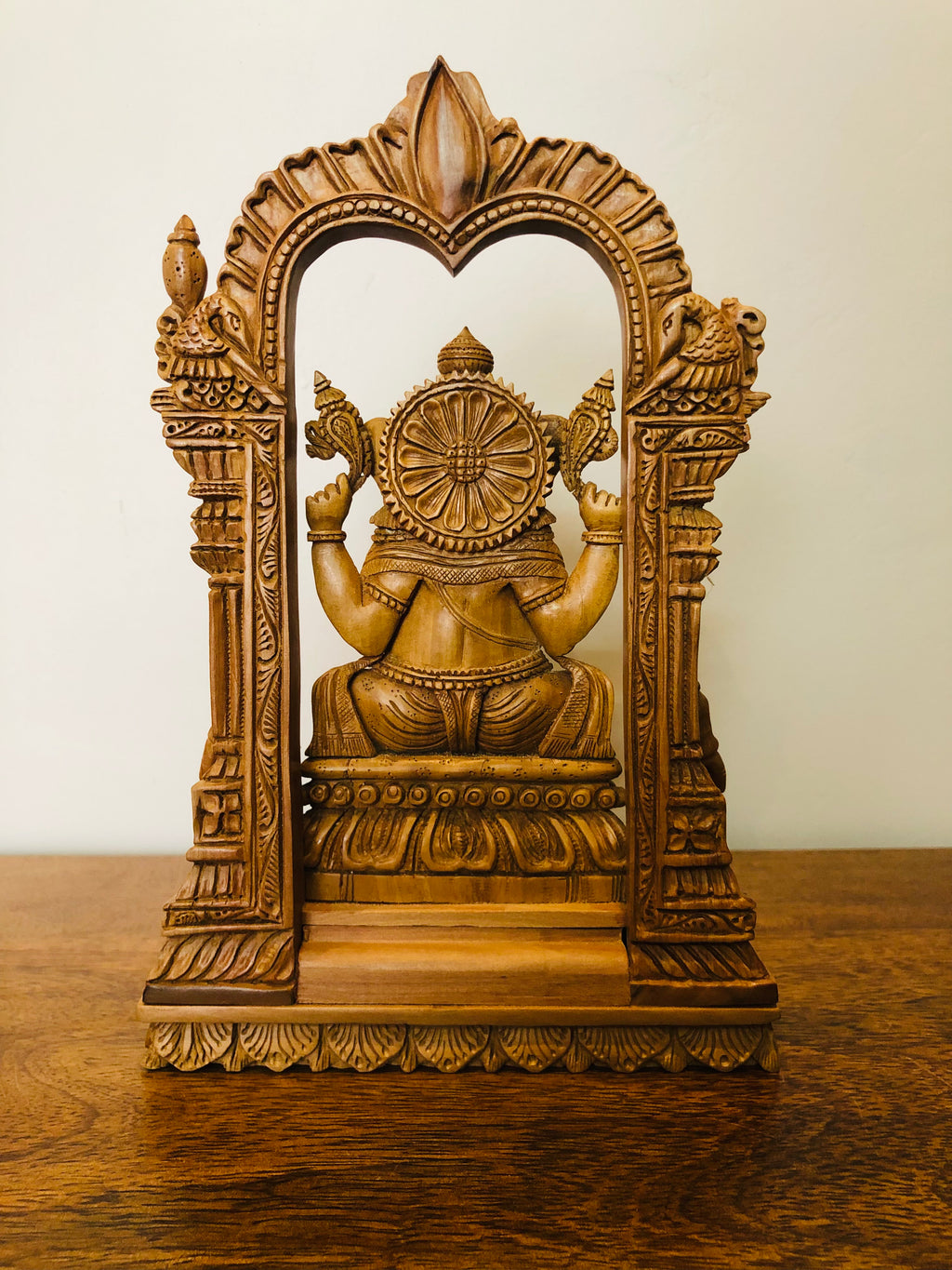 Sandalwood Special Carved GANESH DARBAR Statue