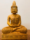 Wooden Beautifully Hand Carved Buddha Meditation