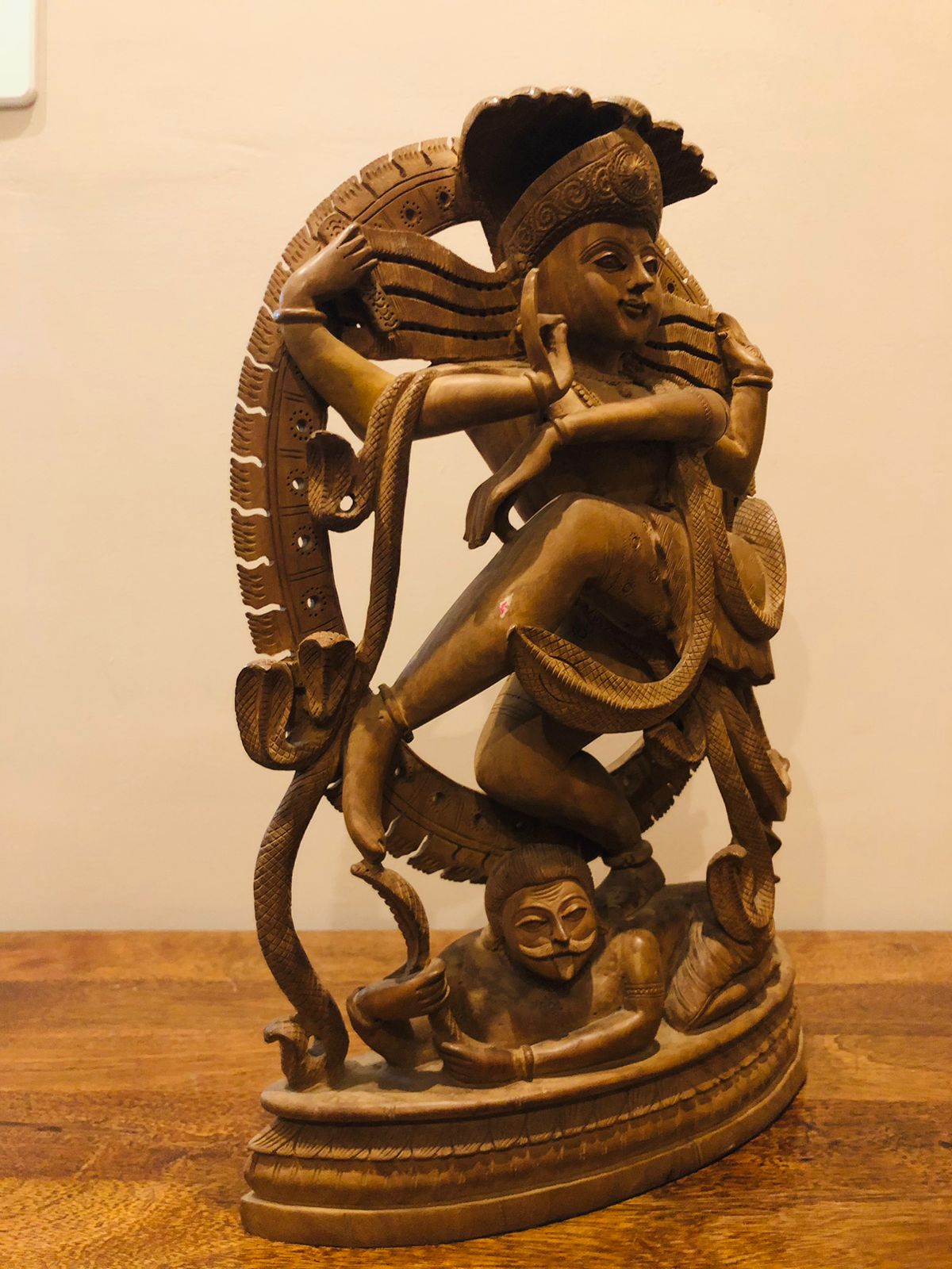 Wooden fine hand carved Natraja - Malji Arts