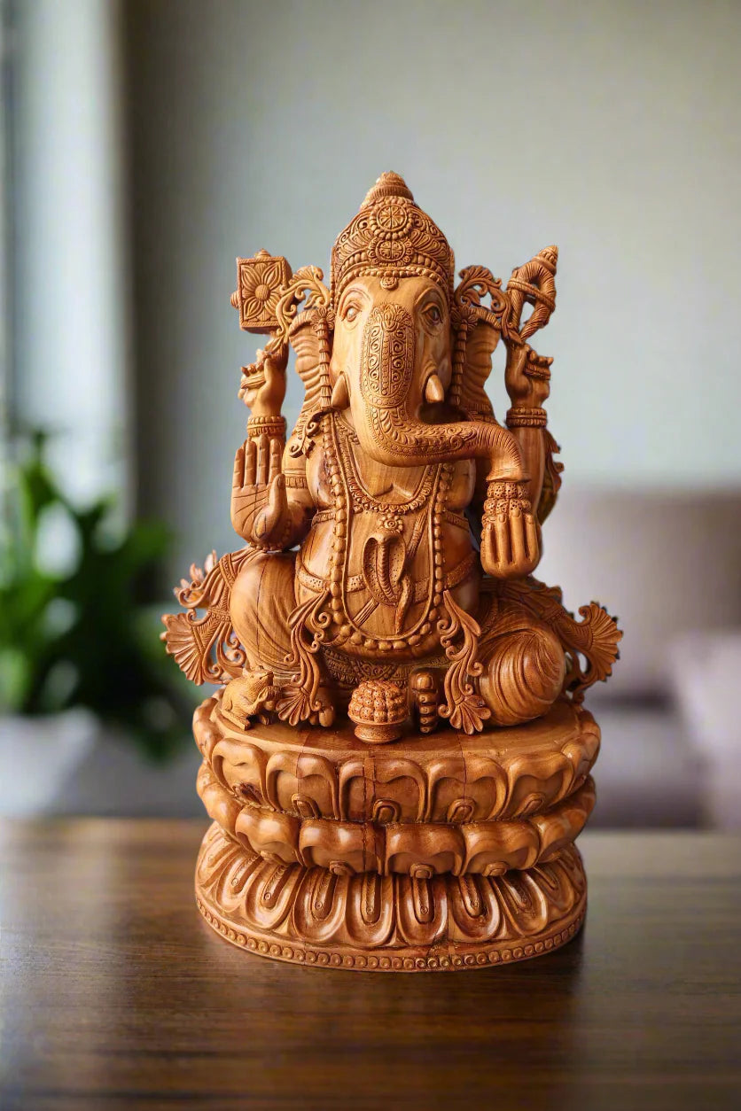 Sandalwood Special Carved Lord Ganesha