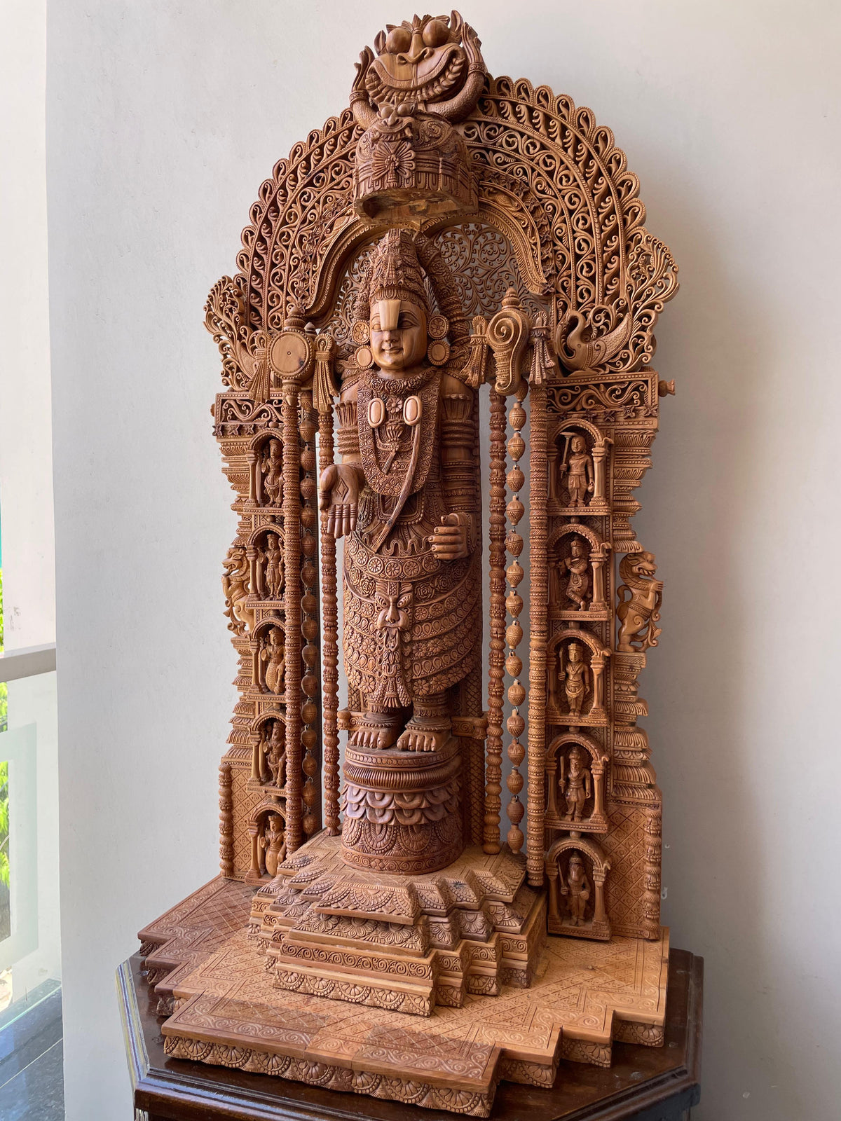 Sandalwood Tirupati Masterpiece - Malji Arts