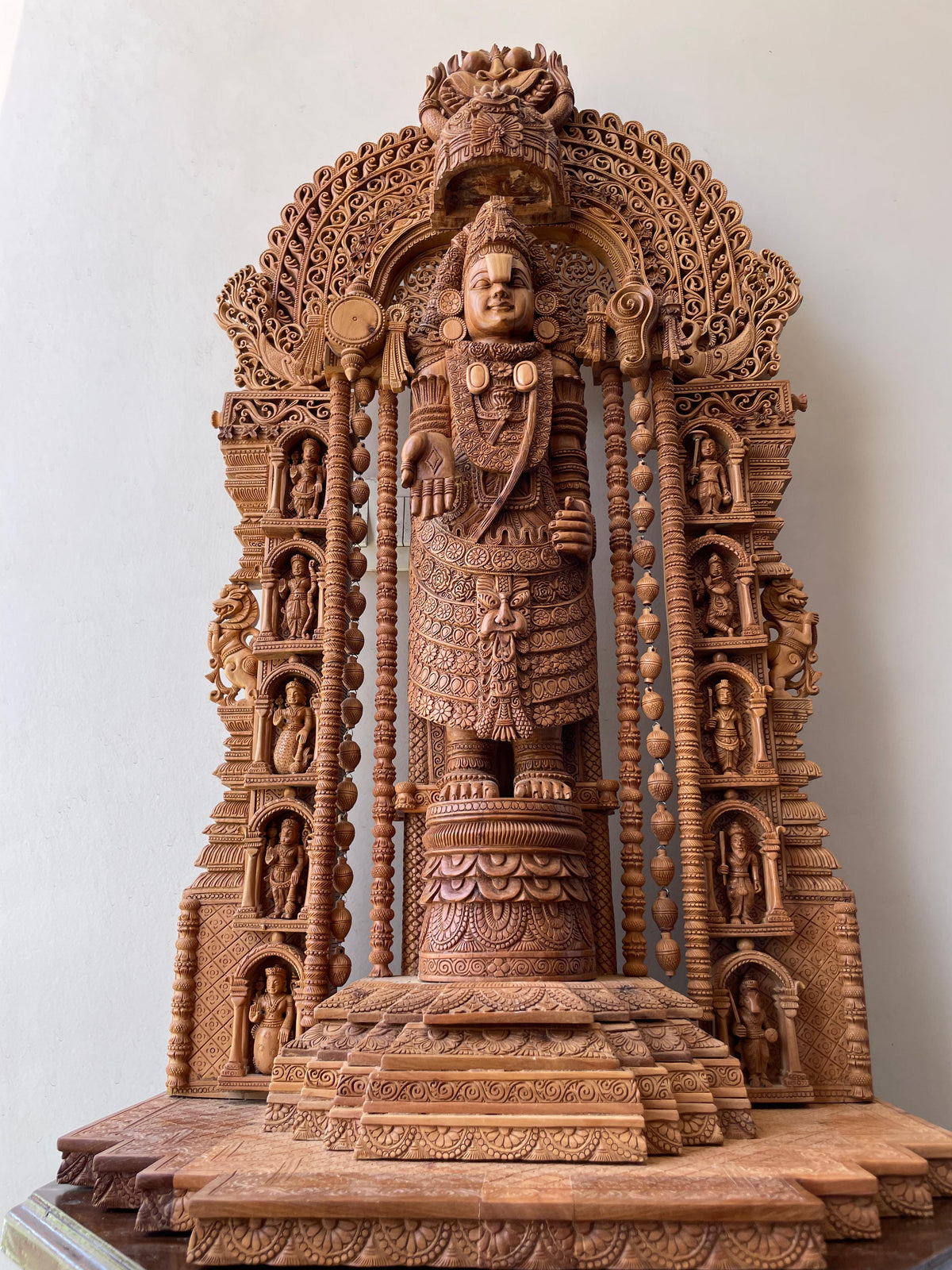 Sandalwood Tirupati Masterpiece - Malji Arts