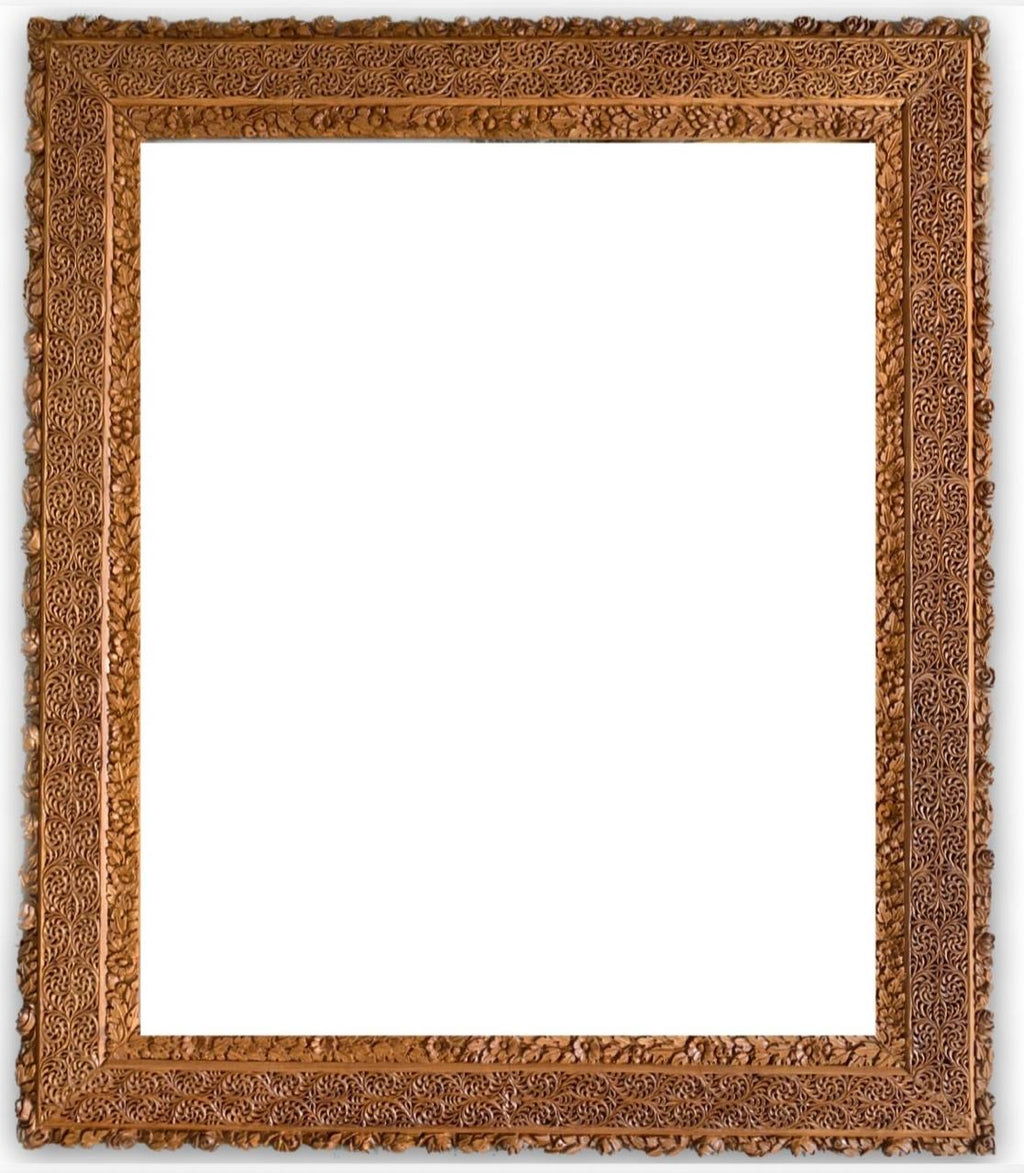 Sandalwood Frame Malji Traditional Carving
