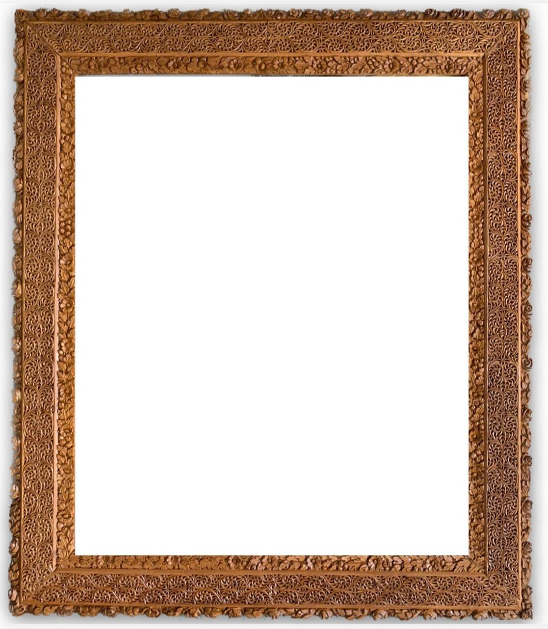Sandalwood Frame Malji Traditional Carving