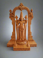 Wooden Fine Carved TIRUPATI BALAJI Statue