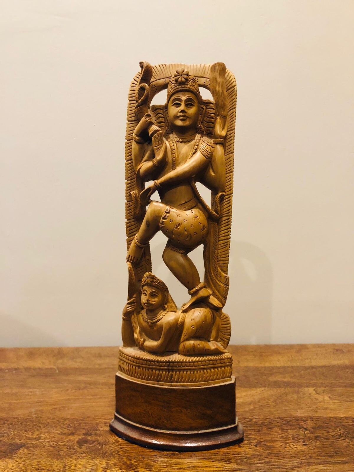 Sandalwood Beautifully Carved Natraja Statue