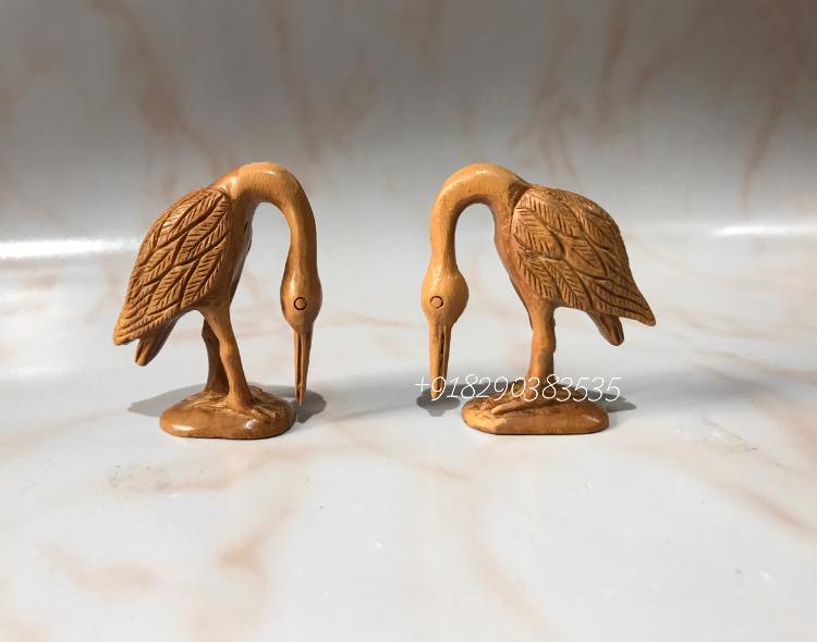 Sandalwood Animals & Birds Pairs (Set Of 2 Piece) ठाकुरजी सेवा - Arts99 - Online Art Gallery