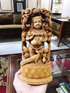 Wooden Fine Hand Carved Standing Baby Krishna Statue - Arts99 - Online Art Gallery