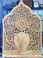 Wooden Fine Carved Ganesha with Jali Work - Arts99 - Online Art Gallery