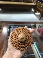 Wooden Round Jali Ganesha Fine Hand Carved Statue - Arts99 - Online Art Gallery