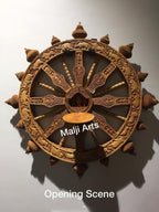 Sandalwood Dharam CHAKRA Rare Wall Hanging Artwork - Arts99 - Online Art Gallery