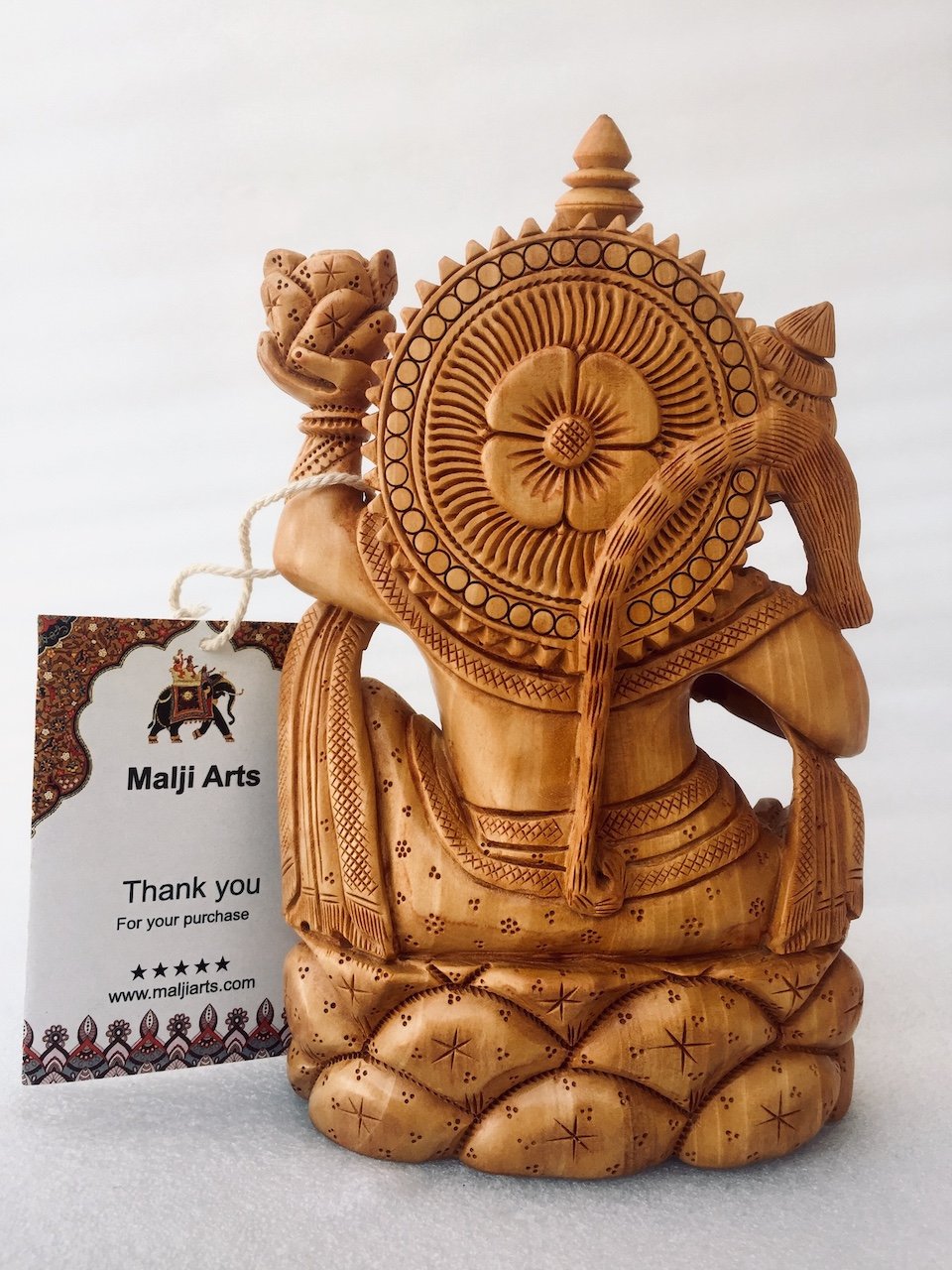 Wooden Hand Carved Lord Hanuman Statue - Arts99 - Online Art Gallery