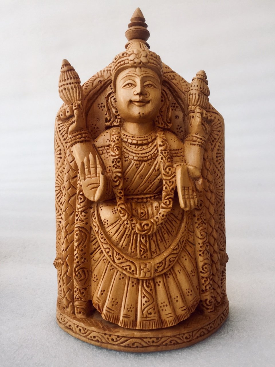 Wooden Tirupati Balaji and Tirumala Statue - Arts99 - Online Art Gallery