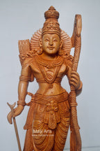 Wooden Lord Shri Rama Statue of Ayodhya Temple fine Carving - Arts99 - Online Art Gallery