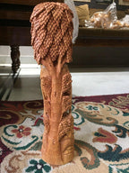Sandalwood Standing Buddha Statue Under Tree - Arts99 - Online Art Gallery