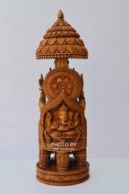 Sandalwood Beautifully Hand Carved Ganesha Chatri or umbrella - Arts99 - Online Art Gallery